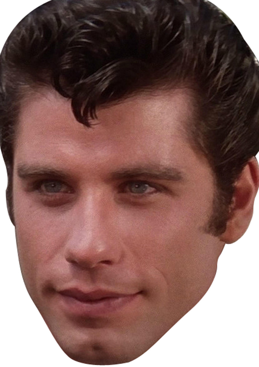 Young John Travolta Celebrity Party Face Fancy Dress Celebrity Facemasks Com