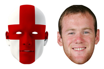 England World Cup Face Mask Pack Rooney