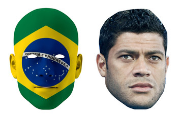 Brazil World Cup Face Mask Pack Hulk