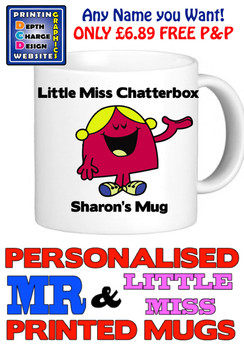 Little Miss Chatterbox Personalised Mug Cup