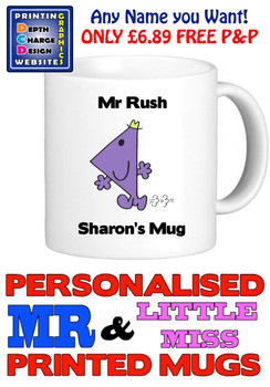 Mr Rush Man Personalised Mug Cup