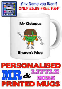 Mr Octopus Man Personalised Mug Cup