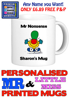 Mr Nonsense Man Personalised Mug Cup