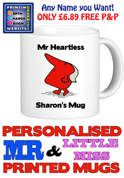 Mr Heartless Man Personalised Mug Cup