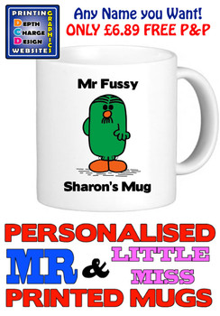 Mr Fussy Man Personalised Mug Cup