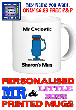 Mr Cycloptic Man Personalised Mug Cup