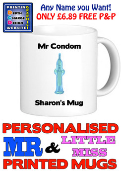 Mr Condom Man Personalised Mug Cup