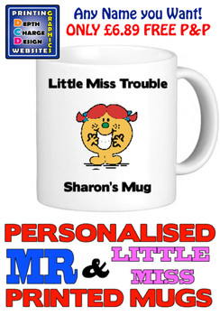 Little Miss Trouble Personalised Mug Cup