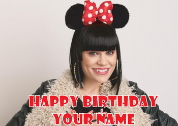 Jessie J Minnie Mouse Birthday Card