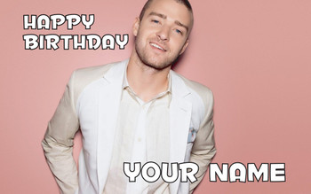 Justin Timberlake Birthday Card