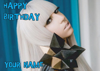 Lady Gaga Birthday Card