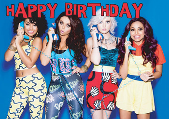 Little Mix Phones Birthday Card