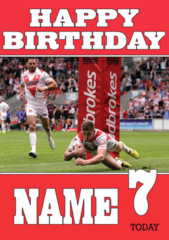 Personalised St. Helens Birthday Card 2