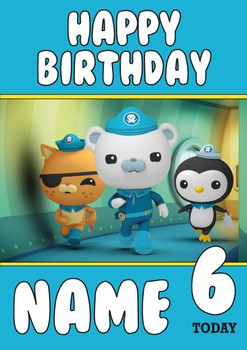 Personalised Octonauts Birthday Card 3