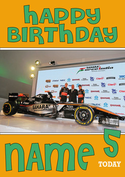 Personalised Force 2 India Birthday Card