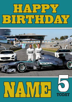 Personalised Mercedes Birthday Card 2