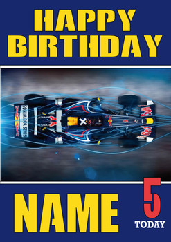 Personalised Red Bull Birthday Card 3