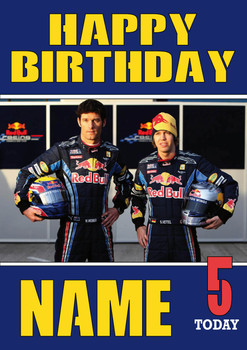 Personalised Red Bull Birthday Card 6