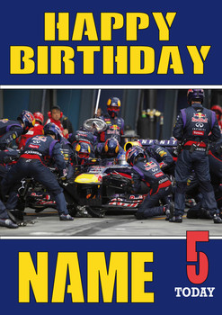 Personalised Red Bull Birthday Card 7