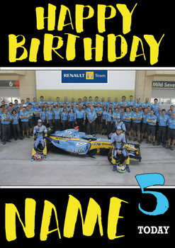 Personalised Renault Birthday Card 4