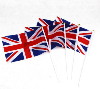 30 Union Jack Flags On Sticks