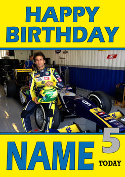 Personalised Felipe Nasr Birthday Card 2