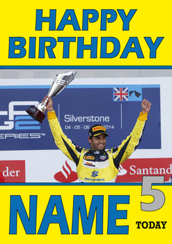 Personalised Felipe Nasr Birthday Card 5
