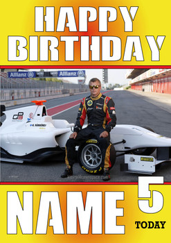 Personalised Kimi Raikkonen Birthday Card 3
