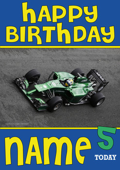 Personalised Marcus Ericsson Birthday Card 4