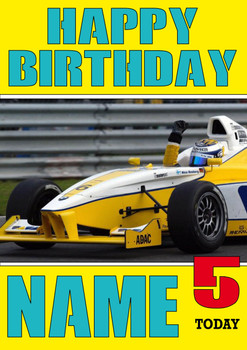 Personalised Nico Rosberg Birthday Card 2