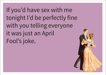 April Fool's Joke Personalised Birthday Card