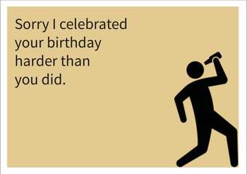 Celebrated Hard Personalised Birthday Card
