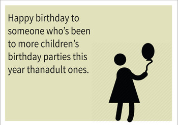 Childrens Party Personalised Birthday Card