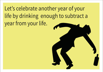 Drink Enough To Loose A Year Personalised Birthday Card