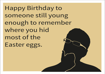 Easter Eggs Personalised Birthday Card