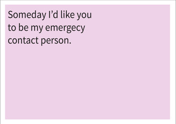 Emergency Contact Personalised Birthday Card