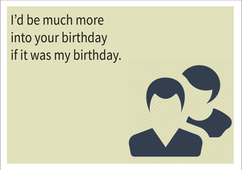 If It Was My Birthday Personalised Birthday Card