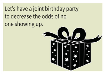 Joint Party Personalised Birthday Card
