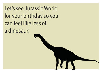 Jurassic World Personalised Birthday Card