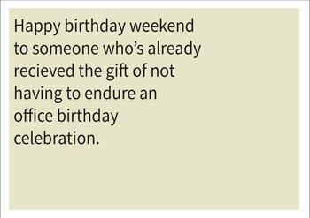 Office Birthday Celebration Personalised Birthday Card