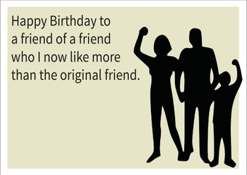 Original Friend Personalised Birthday Card
