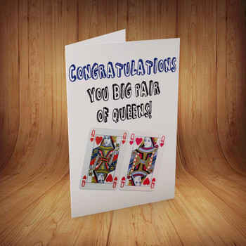 Gay Engagement Personalised Birthday Card