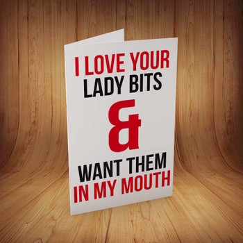 I Love Your Lady Bits Personalised Birthday Card