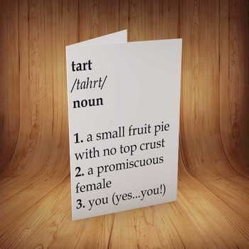 Tart Personalised Birthday Card