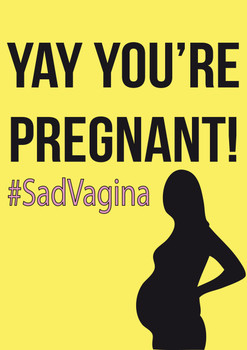 Yay You're Pregnant Personalised Birthday Card