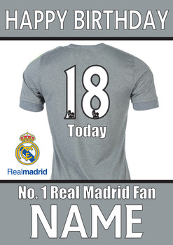 Real Madrid Fan Happy Birthday Football