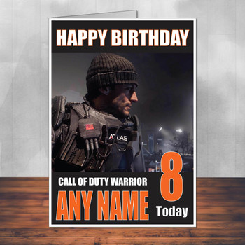 Call Of Duty Shaun 6 Personalised Birthday Card