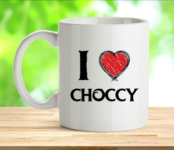 I Love Choccy Rude Adult Mug