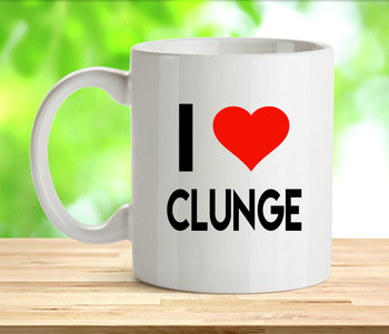 I Love Clunge Rude Adult Mug
