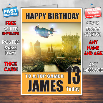 Future City Manking Divison Bm2 Personalised Birthday Card